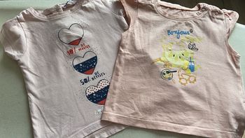 Lot de 2 tee shirts 12 mois