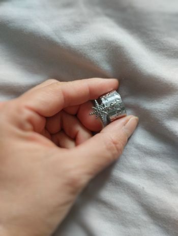 Bague acier pampille étoile neuve