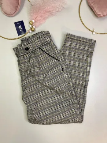 Pantalon fille - carreaux - Neuf - Okaïdi - Taille 9 ans