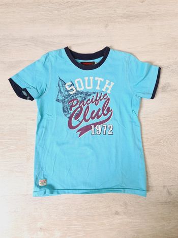 Tee-shirt manches courtes bleu clair Catimini 6 ans