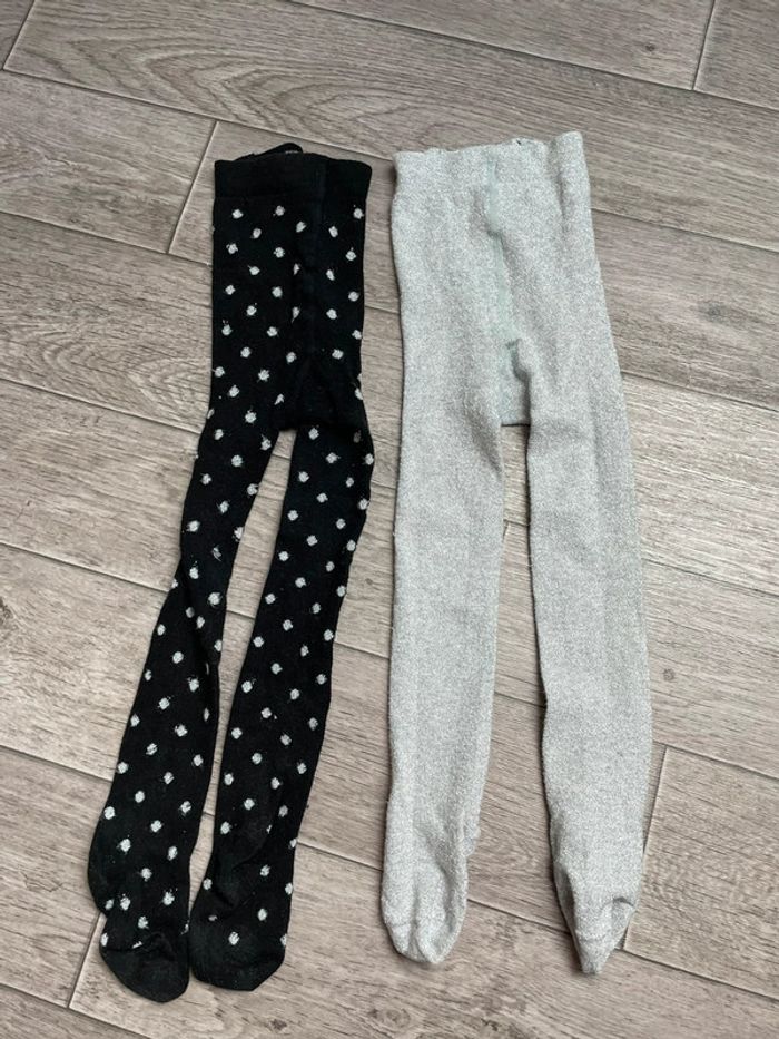 Lot 2 collants paillettes H&M  24 mois