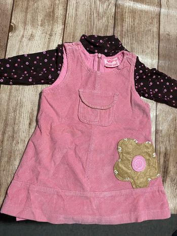 Robe velours et ss pull 12 mois