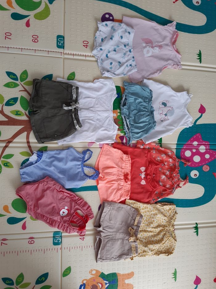 Lots vêtements bébé fille été - photo numéro 1