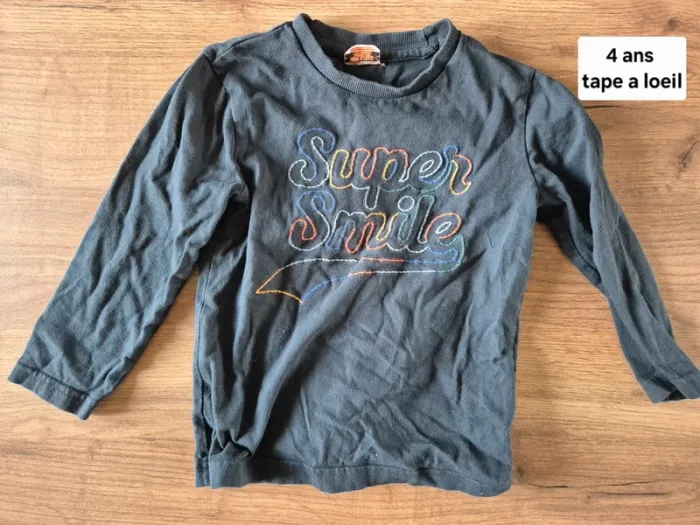 T-shirt manche longue Garçon 4 ans