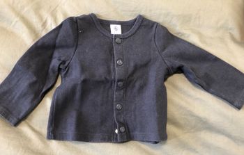 Cardigan Petit Bateau bleu marine 18 mois