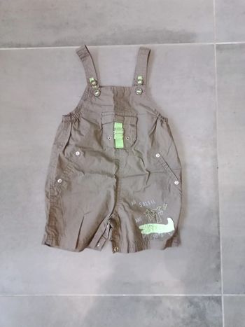 Salopette short été - garçon - 18 mois