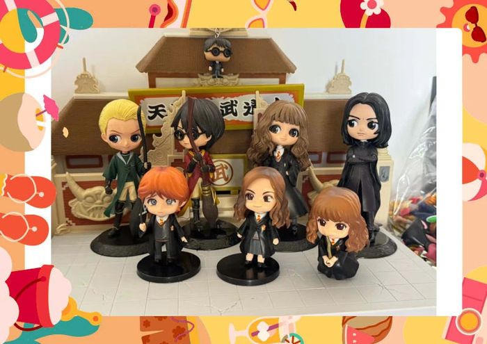 Lot 8 Figurines Harry Potter poudlard hogwarts - photo numéro 2