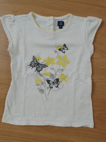 T-shirt fille 4 ans Terre de Marins