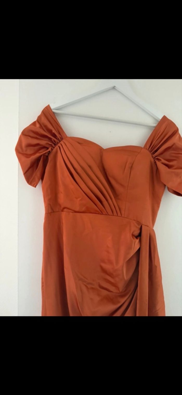 Robée de soirée orange