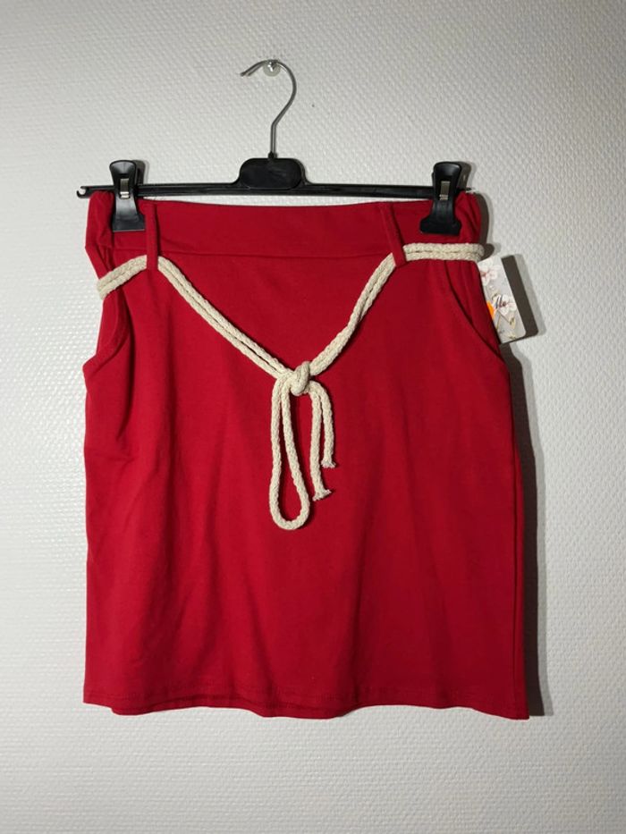 Jupe avec ceinture femme taille unique (36-42)- just me - neuve avec étiquette