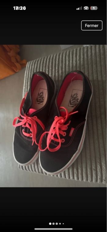 Vans pop rose fluo noir taille 39