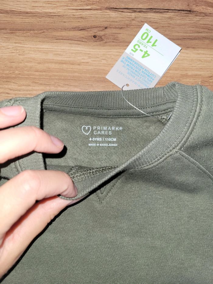 Sweat kaki 4 5 ans primark - photo numéro 2