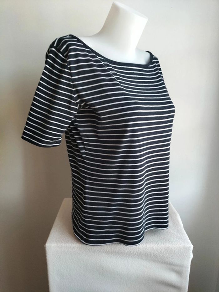 T Shirts Femme Marinière Tommy Hilfiger - M - photo numéro 3