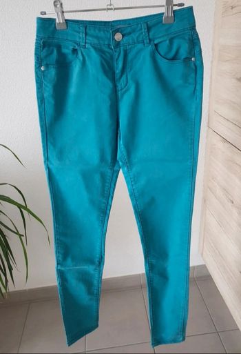 Pantalon skinny bleu cache cache