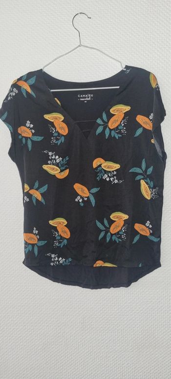 Blouse manches courtes taille 34 / XS Camaïeu