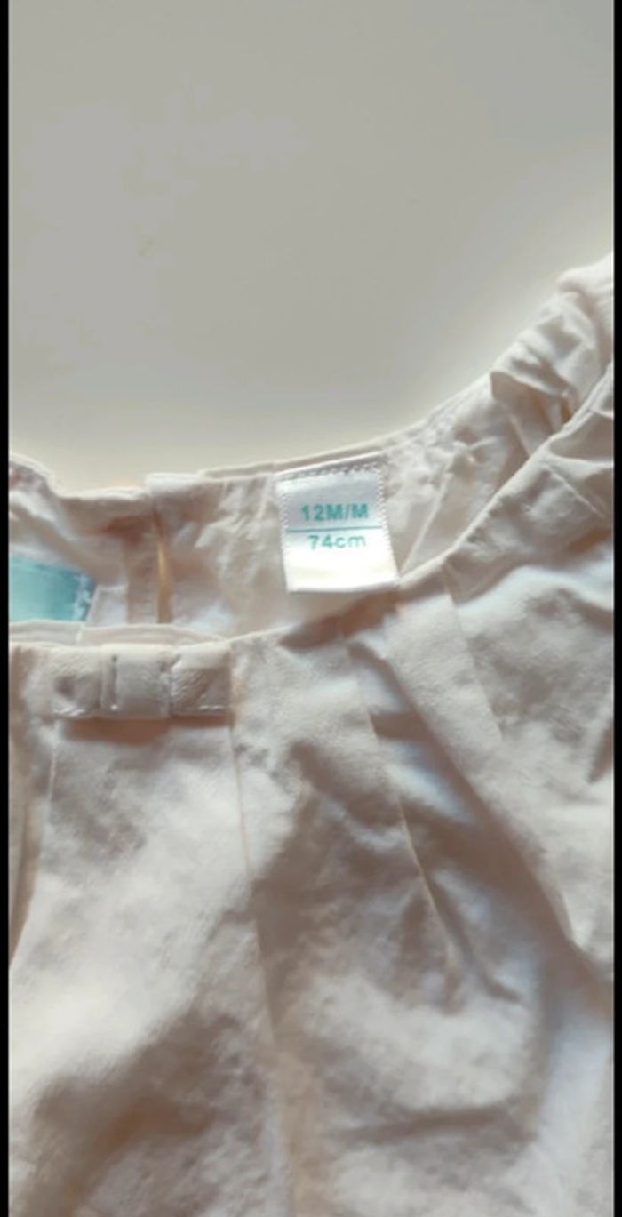 Robe blanche, 12 mois, okaidi - photo numéro 3