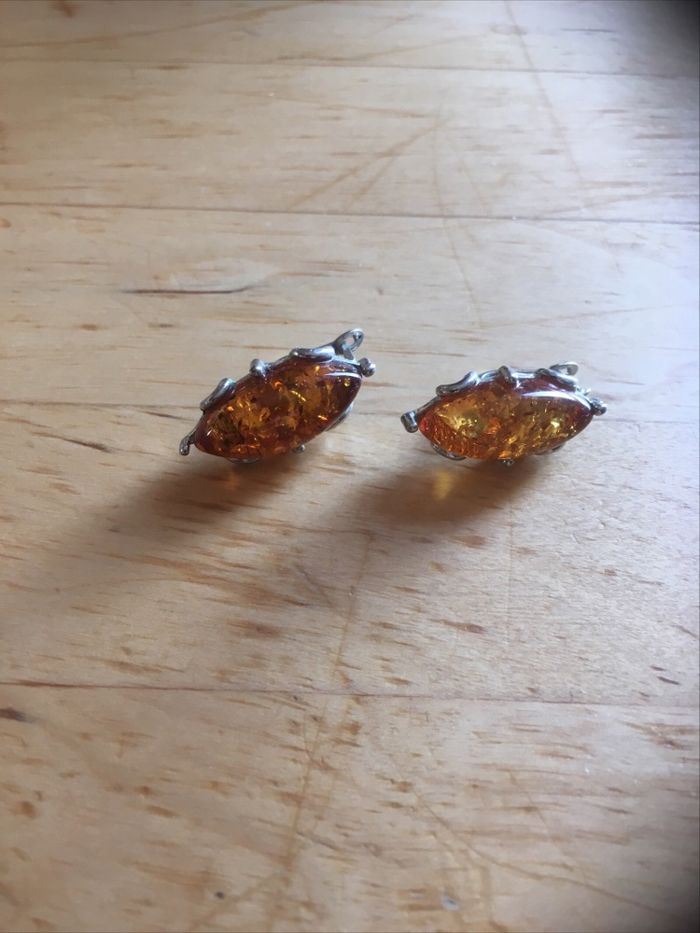 Boucles d’oreilles en ambres - photo numéro 3