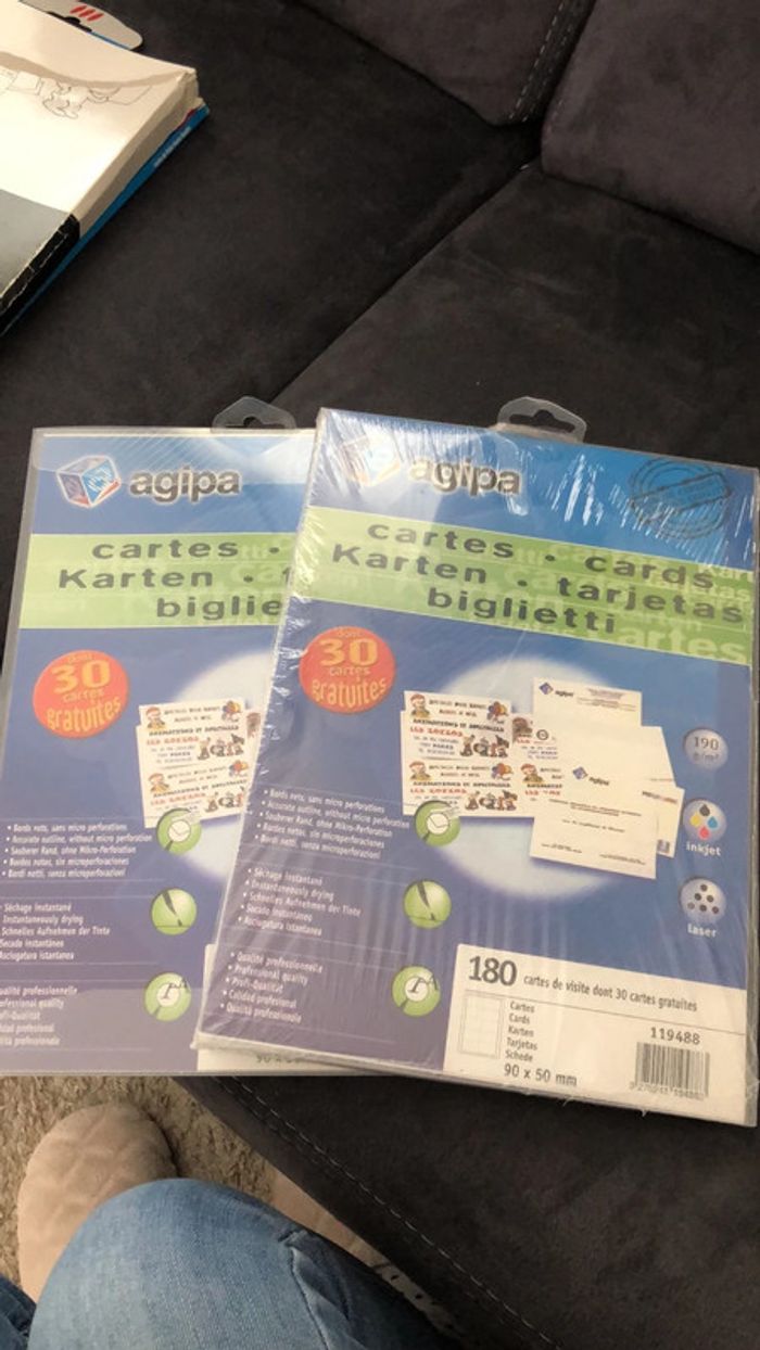 Lot cartes de visite