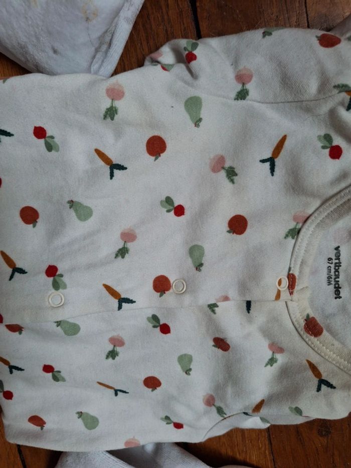 Lot 5 pyjamas neutre/mixte sergent major/absorba/vertbaudet 6 mois - photo numéro 3