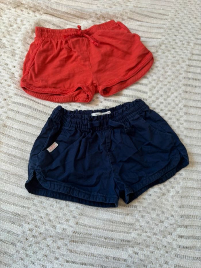 2 short fille Zara 18/24 mois