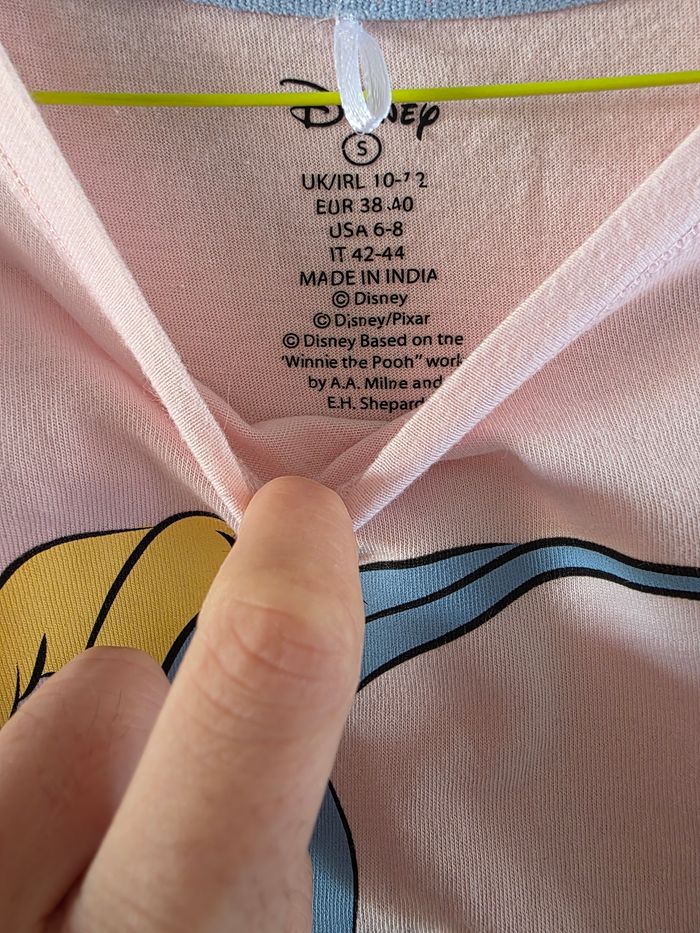 Tee shirt de nuit rose disney taille s - photo numéro 4