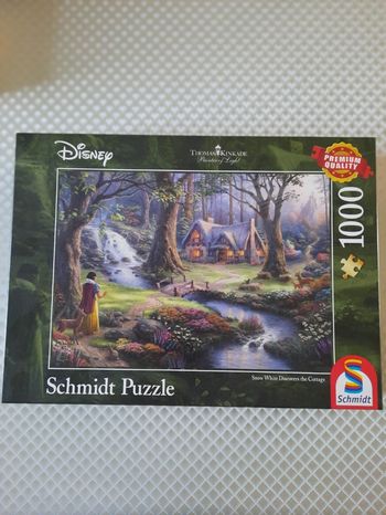 Puzzle Disney Blanche-Neige – 1000 pièces Schmidt – Collection Thomas Kinkade 🍎✨