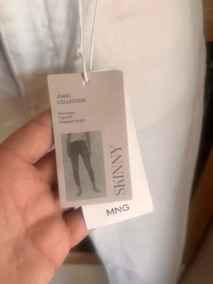 Jean blanc skinny mango taille s - photo numéro 3