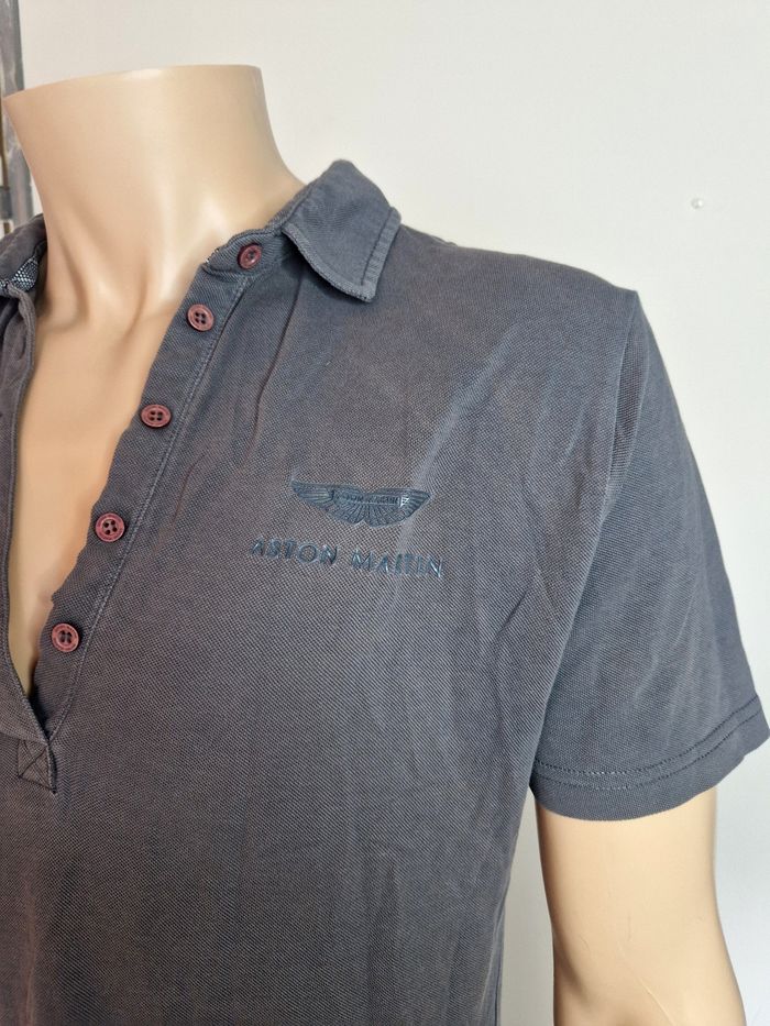 Aston Martin Polo Taille L Vintage Racing Style - photo numéro 3