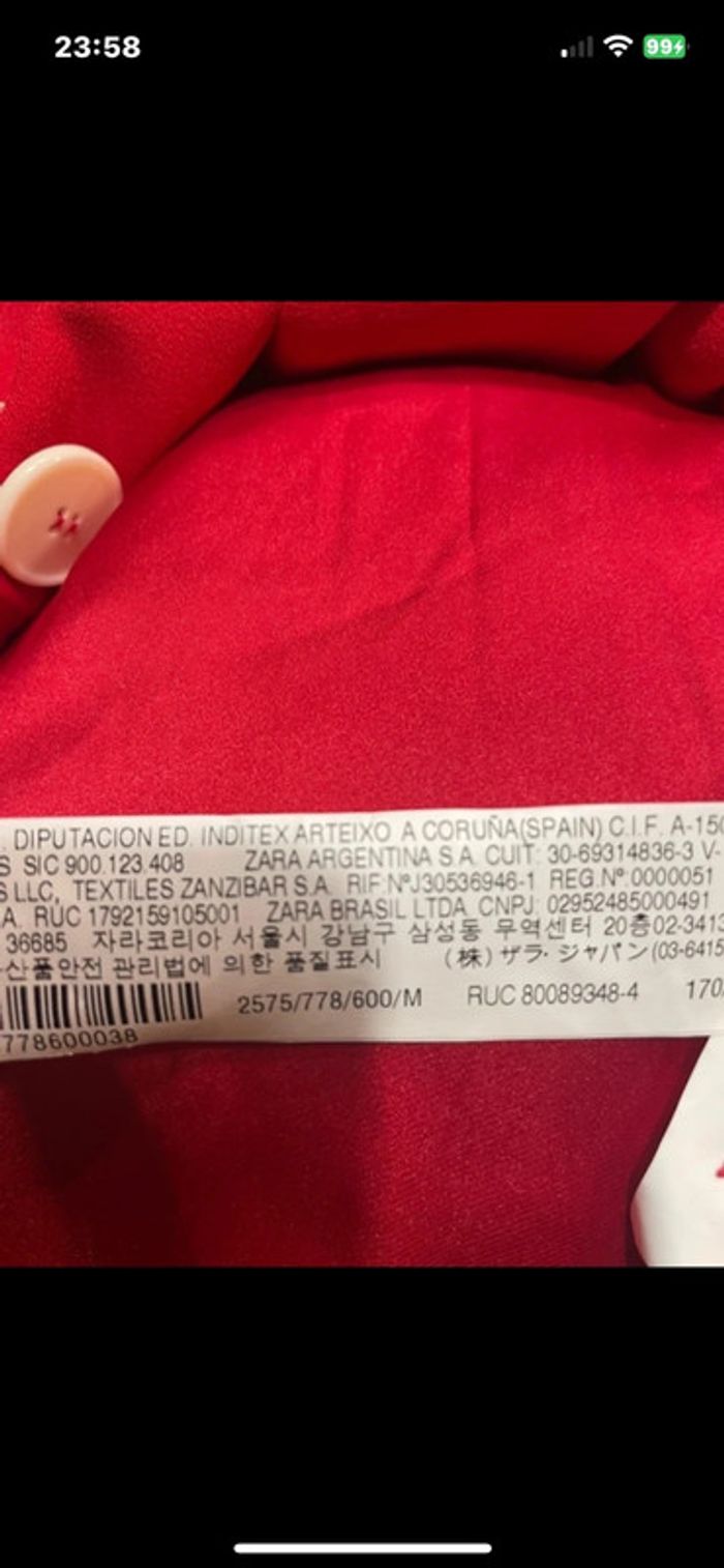 Blazer rouge vif Zara taille M neuve - photo numéro 8