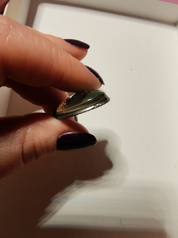 Pendentif argenté et bleu style Renaissance - photo numéro 2