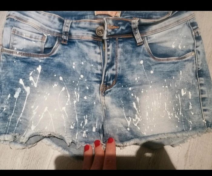 Mini short jeans T 40 🩳 - photo numéro 6