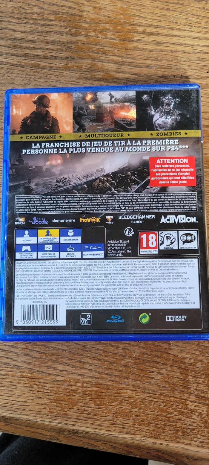 Call of duty WWII PS4