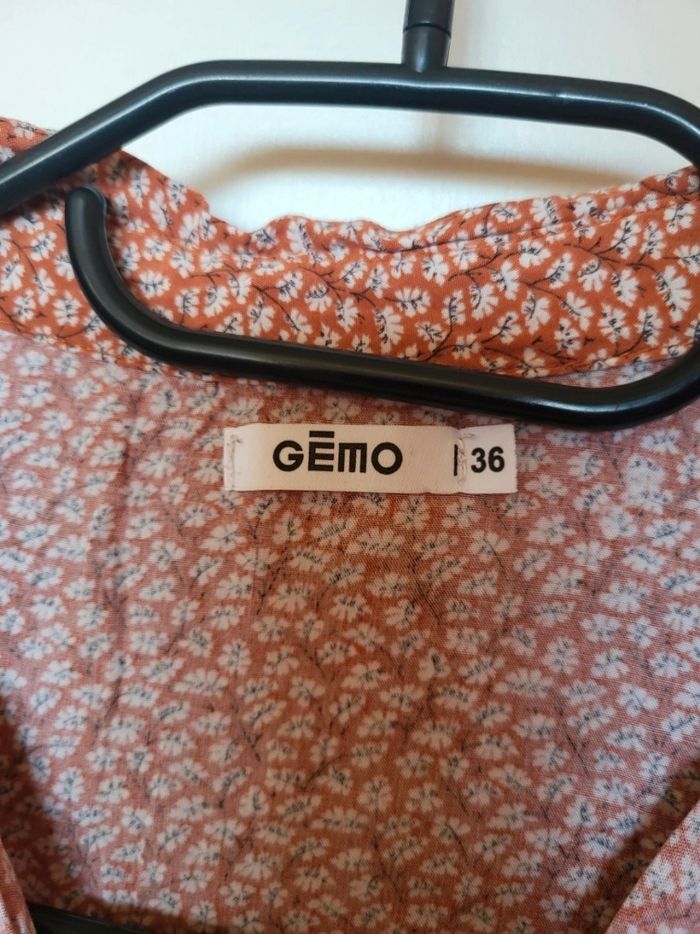 Chemisier marron à motif - photo numéro 6