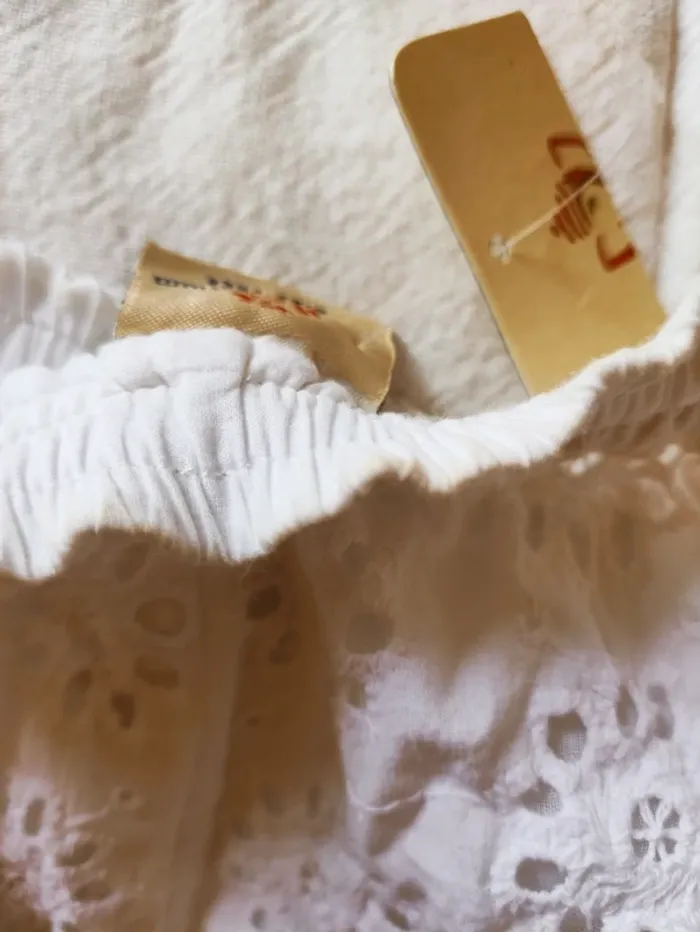 👄 short dentelle broderie anglaise 💮 modèle vintage - photo numéro 7