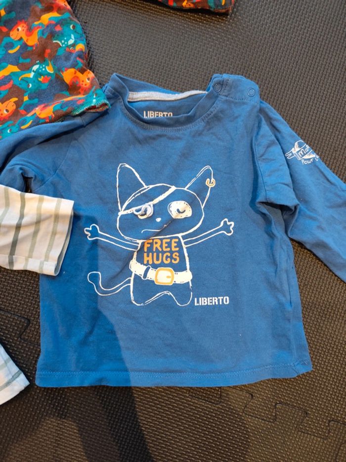 Lot de 3 tee-shirt manches longues 12 mois - photo numéro 2