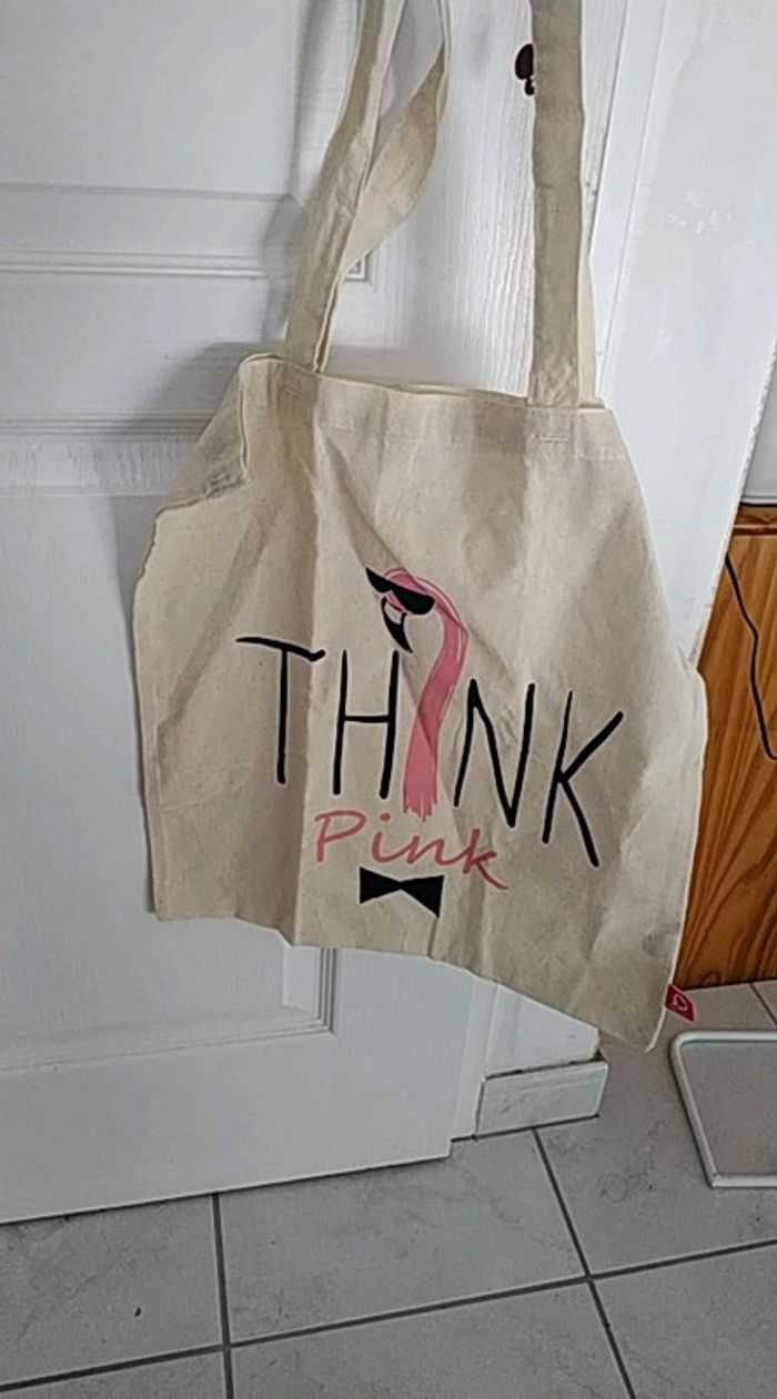 Tote bag flamant rose - photo numéro 3
