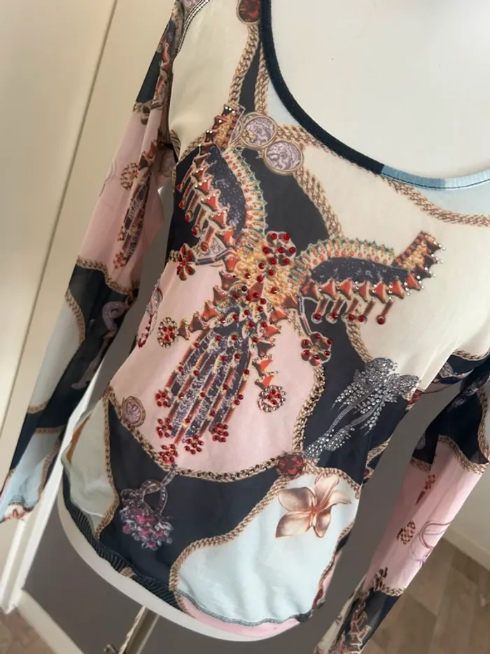 Étoile du monde blouse haut voilé multicolore taille 3/40 - photo numéro 3