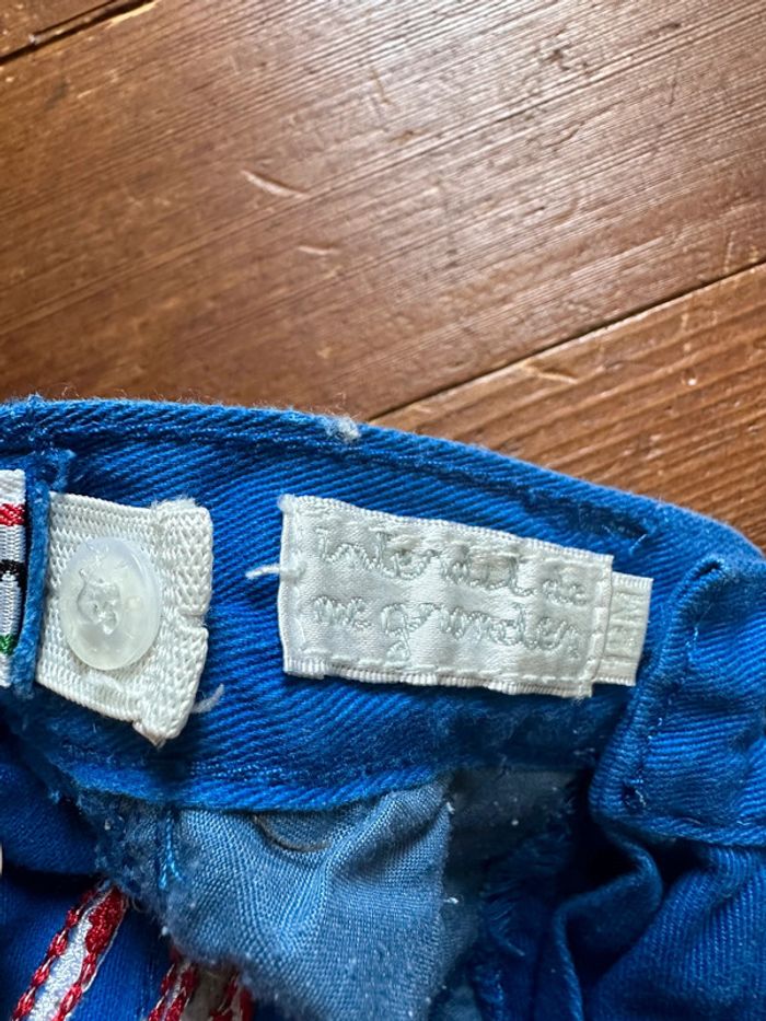 Pantalon Interdit de me gronder bleu 12 mois - photo numéro 3