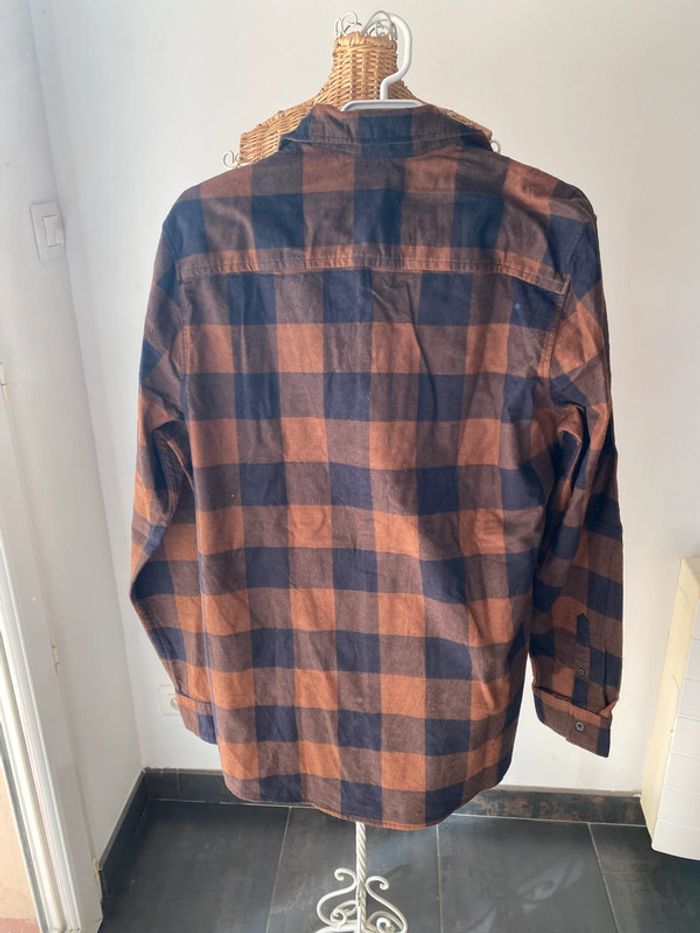 Chemise In Extenso marron et noire à gros carreaux taille M - photo numéro 2