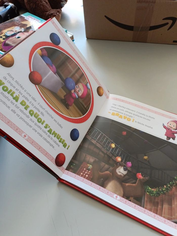 Livre Masha et Michka joyeux Noël les amis - photo numéro 4