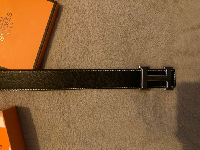 Ceinture Hermes Constance noire et argent - photo numéro 10
