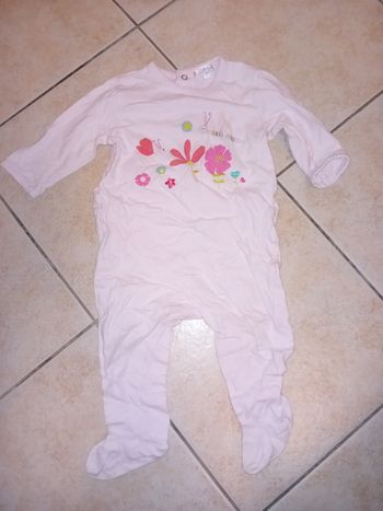 Pyjama léger rose 12 mois