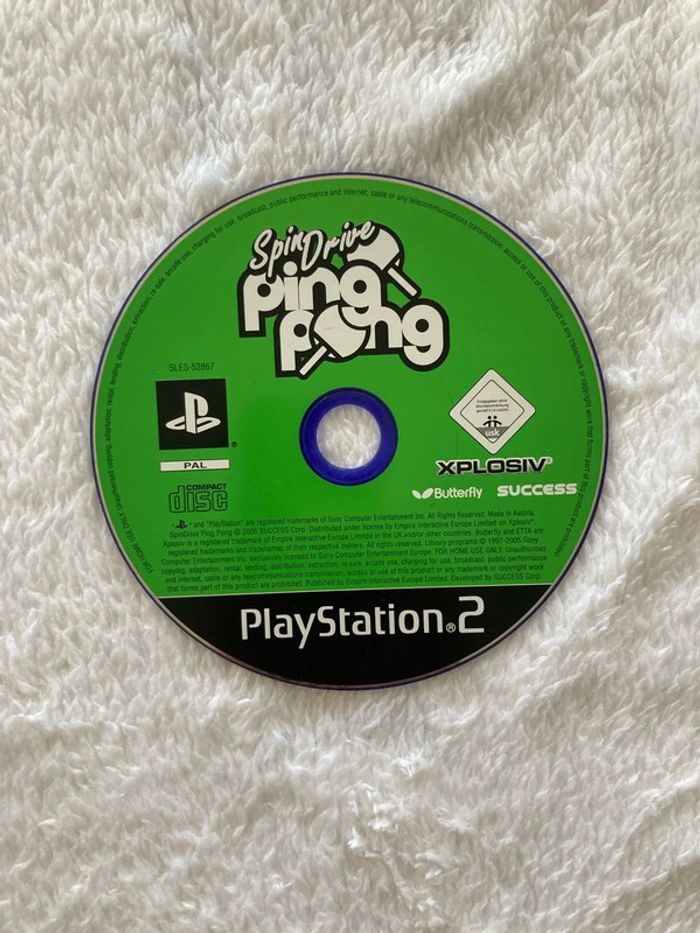 Jeu PS2 spindrive Pingpong - photo numéro 3