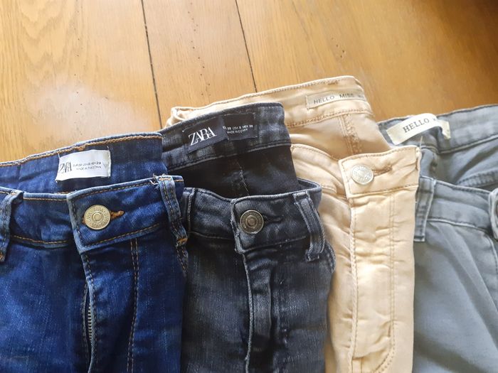 Lot 4 jeans zara+hello miss - photo numéro 2