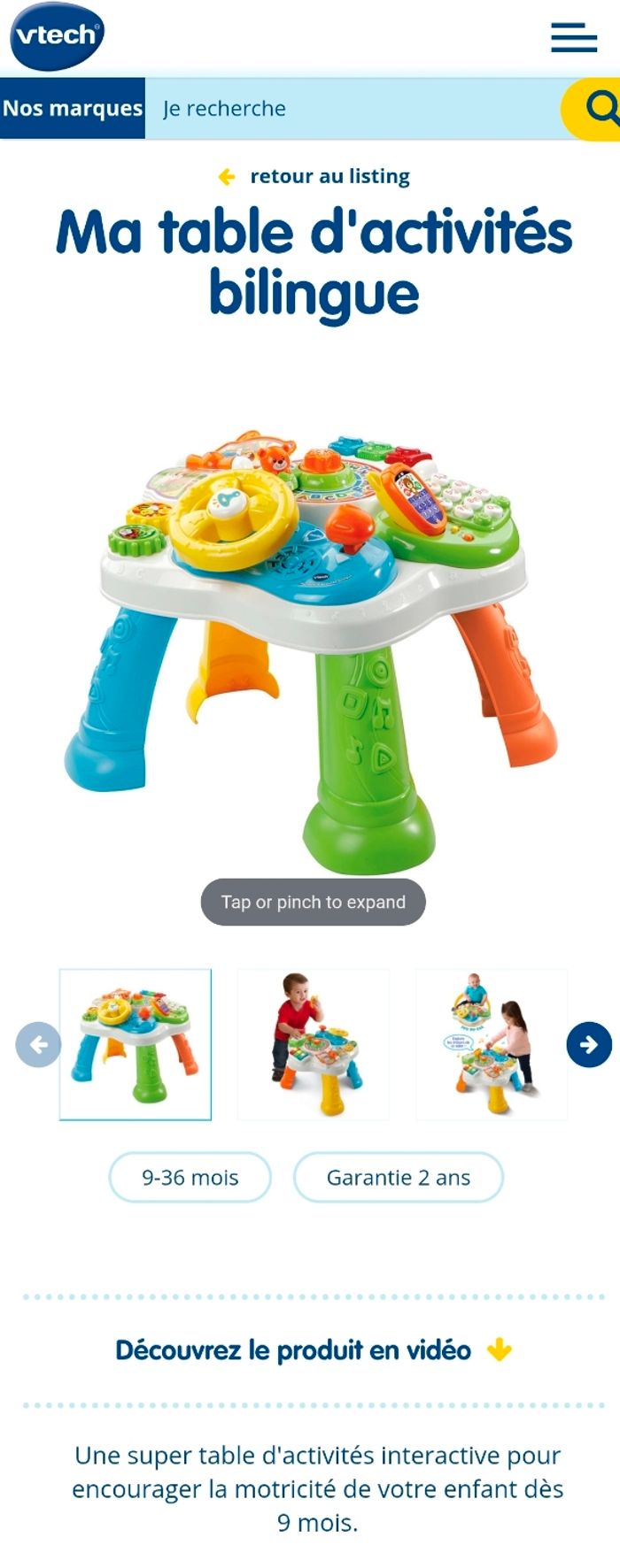 Table d'activité bilingue Vtech - photo numéro 2