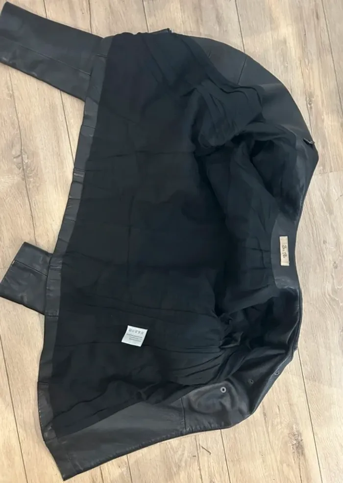 Bel air veste cuir agneau taille 36 noir - photo numéro 9
