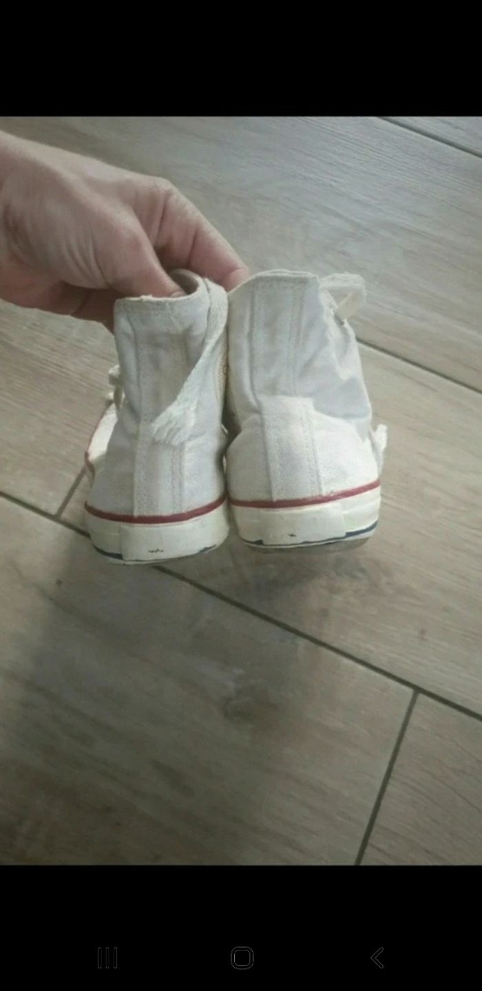 Baskets blanches converses all star 32 - photo numéro 3