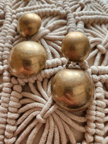 Boucles d'oreilles doré ronde asos