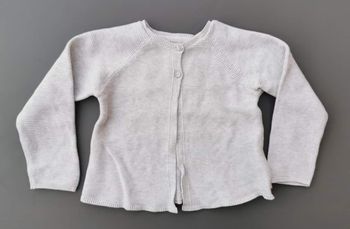 Gilet 2 ans fille obaibi gris