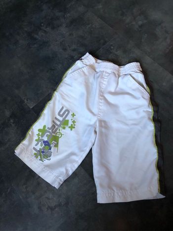 Short bermuda blanc 6 ans